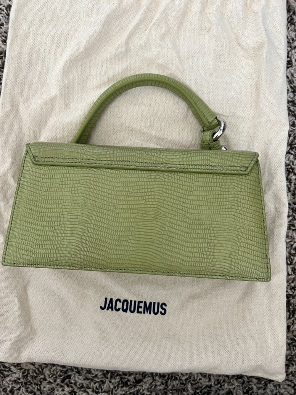 The Long Chiquito Embossed Leather Top Handle Bag - Picture 3 of 6
